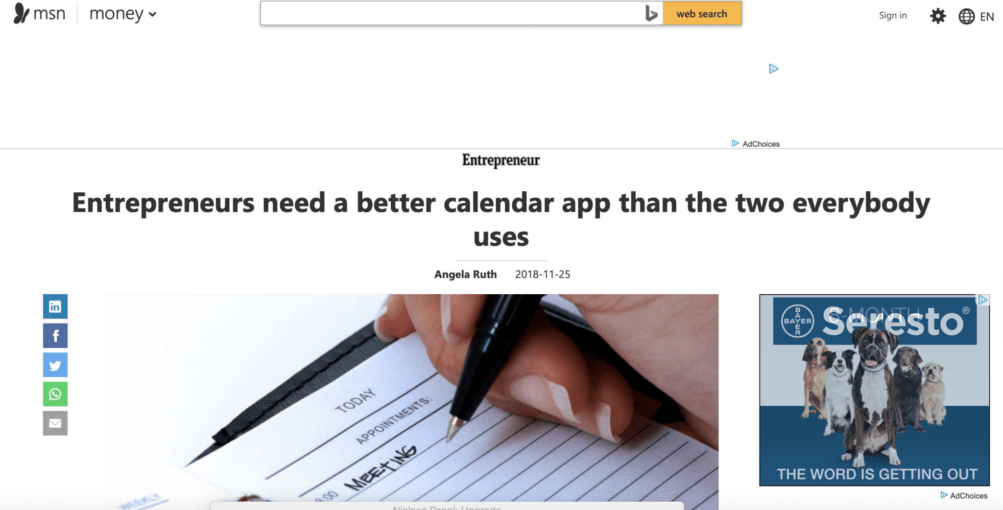 Calendar Named Best Overall Calendar App By MSN Calendar