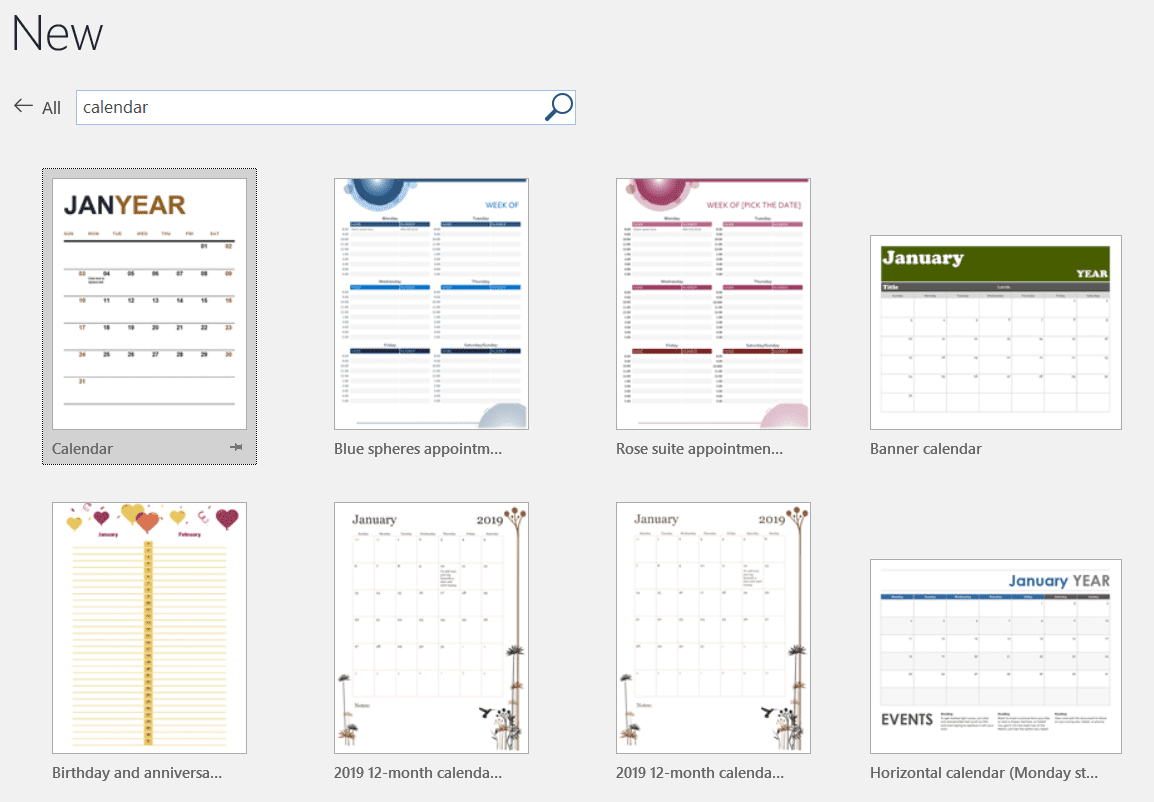 Does Microsoft Word Have A Printable Calendar Printable Form 