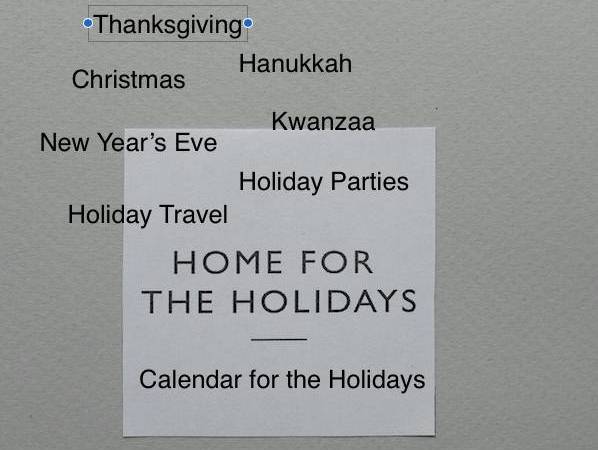 Organizing Your Calendar for the Holidays